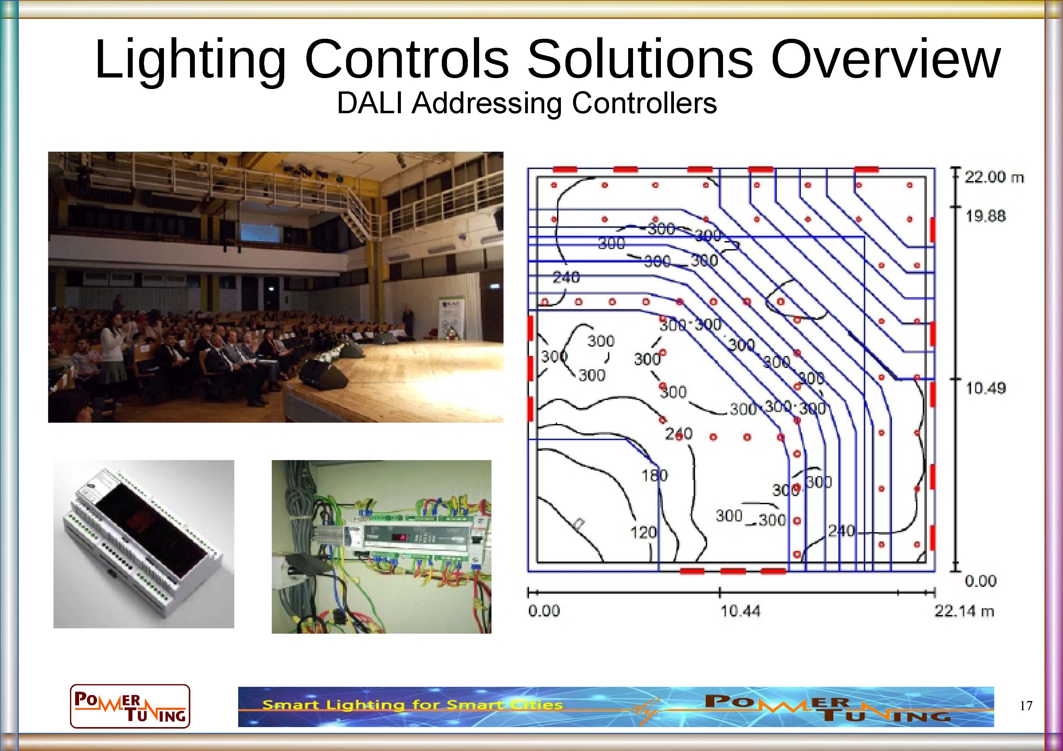 DALI LCM used in multi-purpose hall